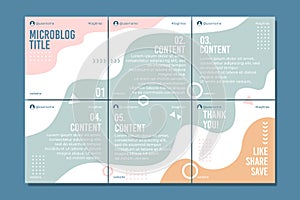Microblog carousel slides template 1