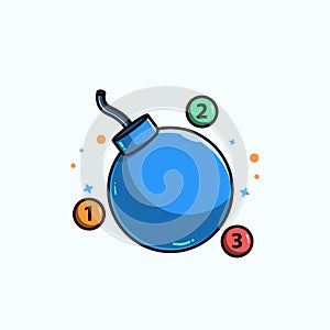 illustration vector bomb ,vector eps 10
