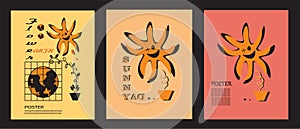 Sunflower poster set