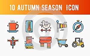 Creative Autumn Icon Set 5