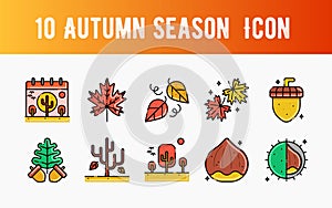 Creative Autumn Icon Set 2