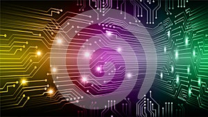 Cyber circuit future technology concept background Abstract future technology background