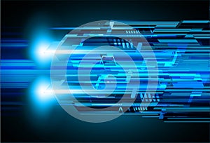 Cyber circuit future technology concept background