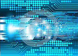 Cyber circuit future technology concept background