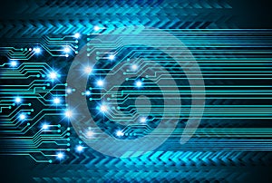 Cyber circuit future technology concept background Abstract future technology background