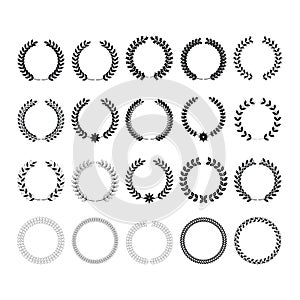 Wreath vector design set