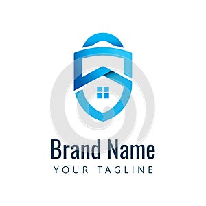 Letter S for Safe House Security Shield Logo