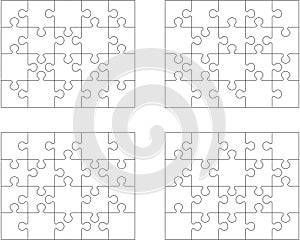 Puzzles, separate pieces