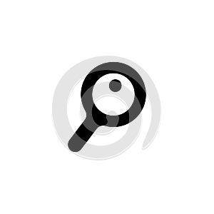 Telescope flat icon button design vector