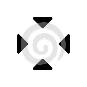 Analog flat icon button design vector