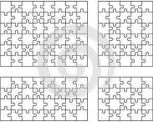 Puzzles, separate pieces