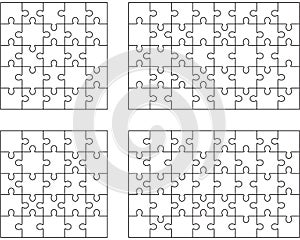 Puzzles, separate pieces