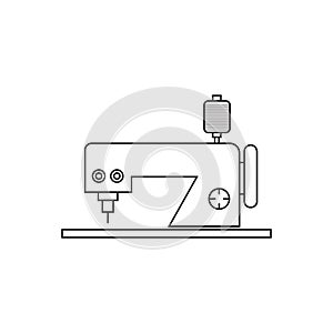 Sewing machine icon vector simple flat symbol photo