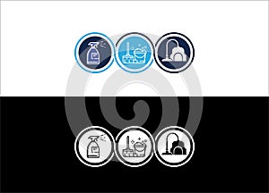 House Cleaning Logo or Icon Design