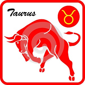 Taurus Zodiac Sign Vector Illustration