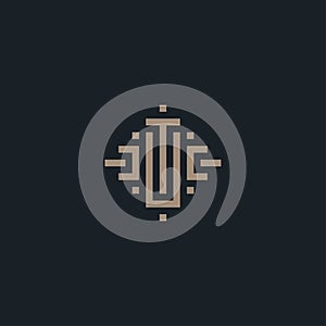 Letter TU logo design inspiration vector template photo
