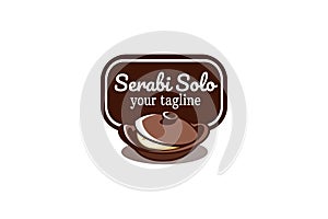 Serabi solo, Vector logo for serabi restaurant or food vendor.