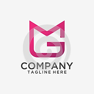 Letter MG logo design