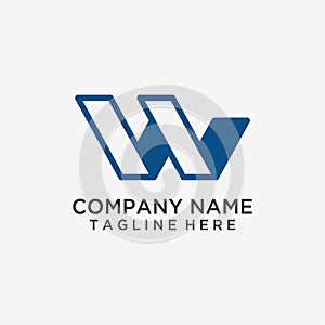 Letter W logo design