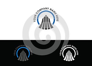 Financial Logo or Icon Design Vector Image Template