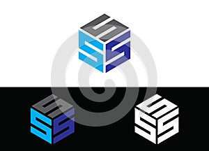 Initial Letter SSS Logo or Icon Design Vector Image Template