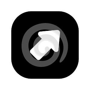 Top Right Arrow 1 Solid Style Icon