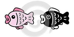 Fish vector tuna cartoon character salmon tuna isolated dolphin shark whale sea ocean illustration doodle pet animal design