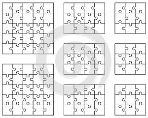 Puzzles, separate pieces