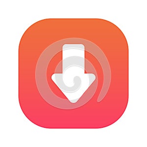Down Arrow 4. Gradient Style Icon