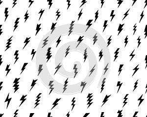 Lightning bolt seamless pattern