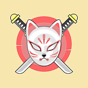 Japan devil fox mask