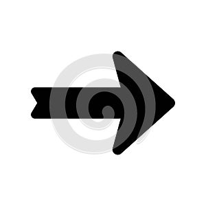 editable arrow icon with black and white style