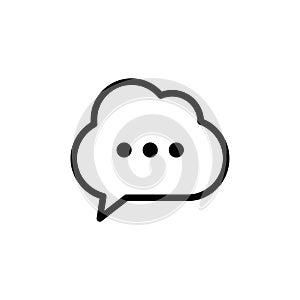 Simple Design Speech Bubble Icon
