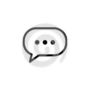 Simple Design Speech Bubble Icon