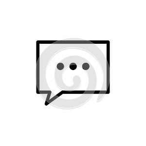 Simple Design Speech Bubble Icon