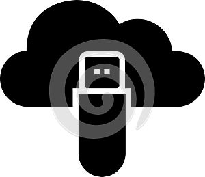 Cloud Flashdisk Icon