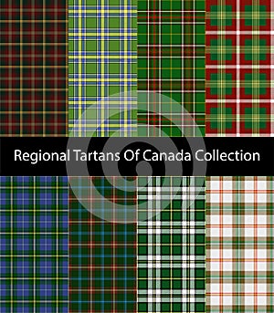 Regional tartans of Canada collection.