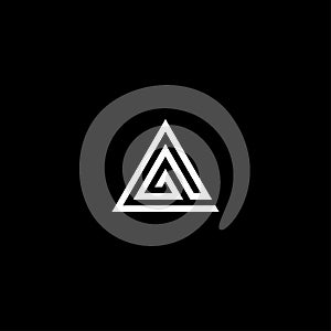 AG OR GA INITIAL LOGO