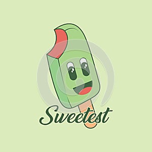 Tshirt design Sweetest ice cream
