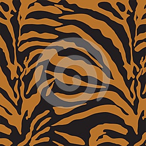 Abstract color zebra, tiger skin design. Animal skin texture seamless pattern.