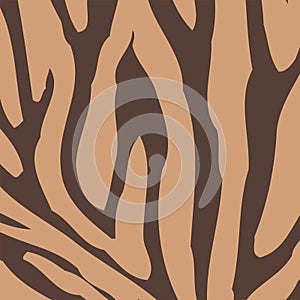 Abstract color zebra, tiger skin design. Animal skin texture seamless pattern.