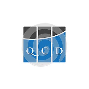 QCD letter logo design on black background. QCD creative initials letter logo concept. QCD letter design. photo