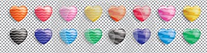 Set of colorful love designs