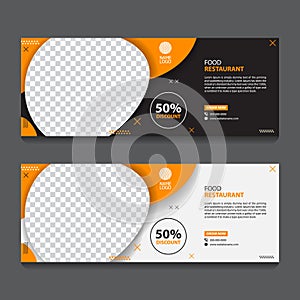 Web Banner Modern Template food