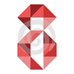 Number 8 logo vector