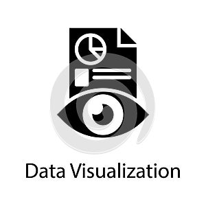 Data visualization vector Solid Icon Design illustration.