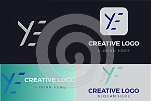 Letter YE Logo Design Template Vector-Company logo