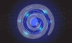 Blue technology llustration bstract futuristic electronic background