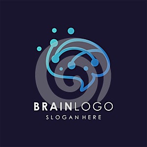 Illustration of Brain Technology Logo Design.