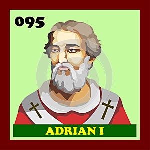 95th Catholic Church Pope Adrian I